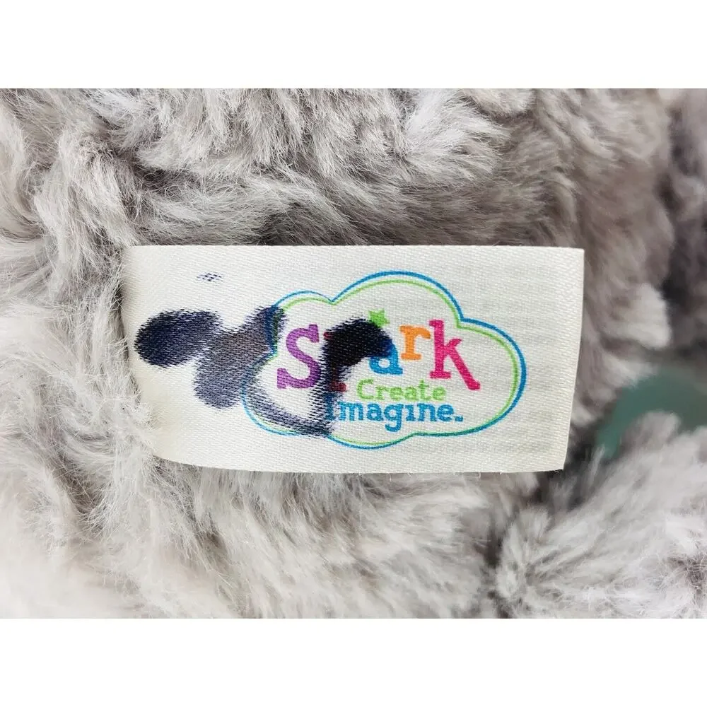 Spark Create Imagine Elephant Plush Stuffed Animal Toy Rattles & Ears Crinkle - Picture 7 of 7